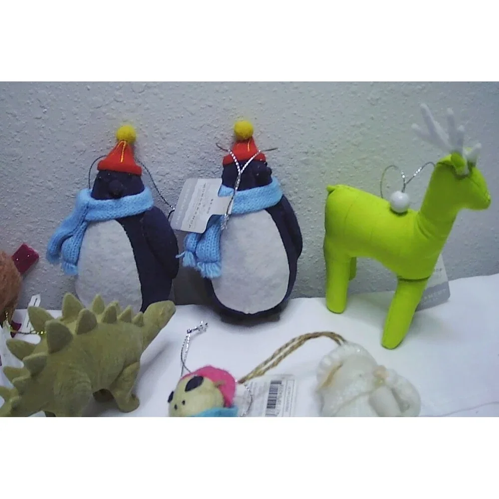 NWT Target Wondershop Christmas Ornament Bundle Dinosaur Alien Sheep penguins 7